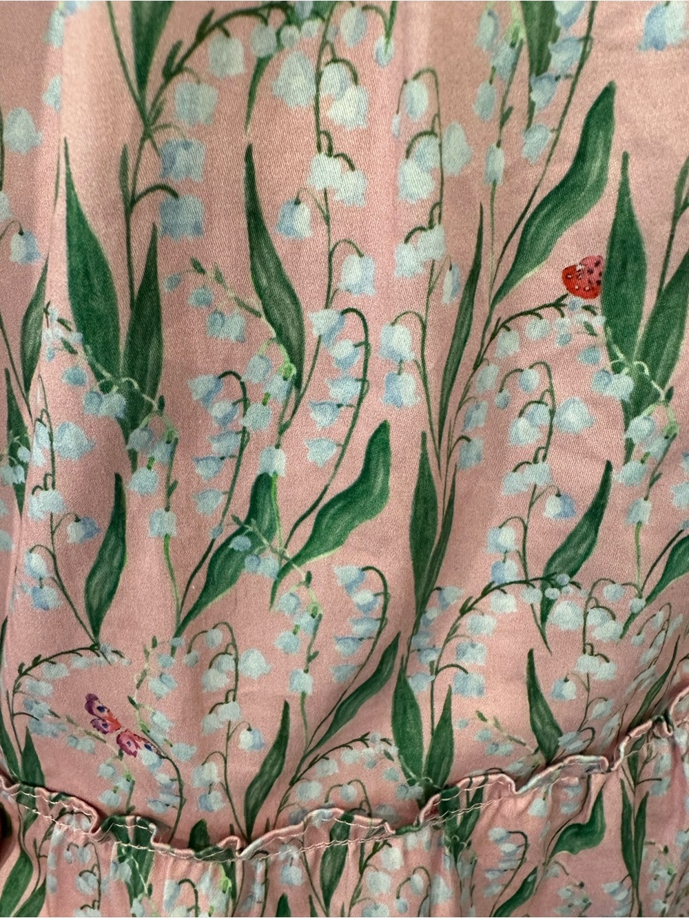 Hill House Pink and Green Floral Midi Dress - Picture 4 of 5
